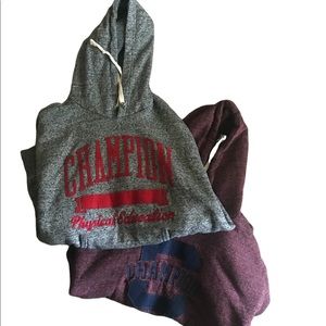 2 Men’s Champion Hoodies